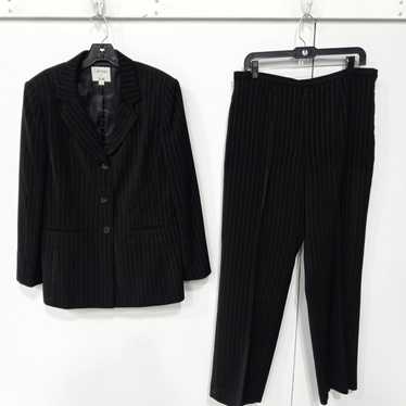 Collections for Le Suit Women's Black/White Pinst… - image 1