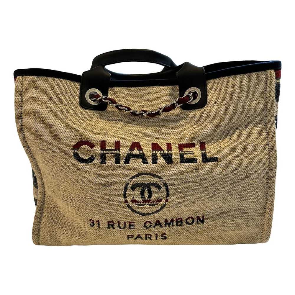 Chanel Deauville wool tote - image 1