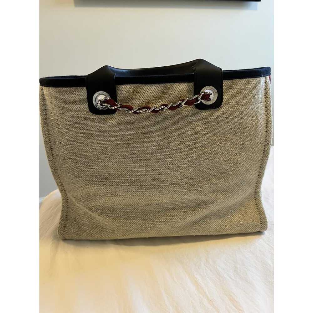 Chanel Deauville wool tote - image 2