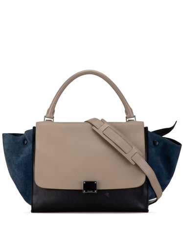 Céline Pre-Owned 2012 Large Tricolor Trapeze satch