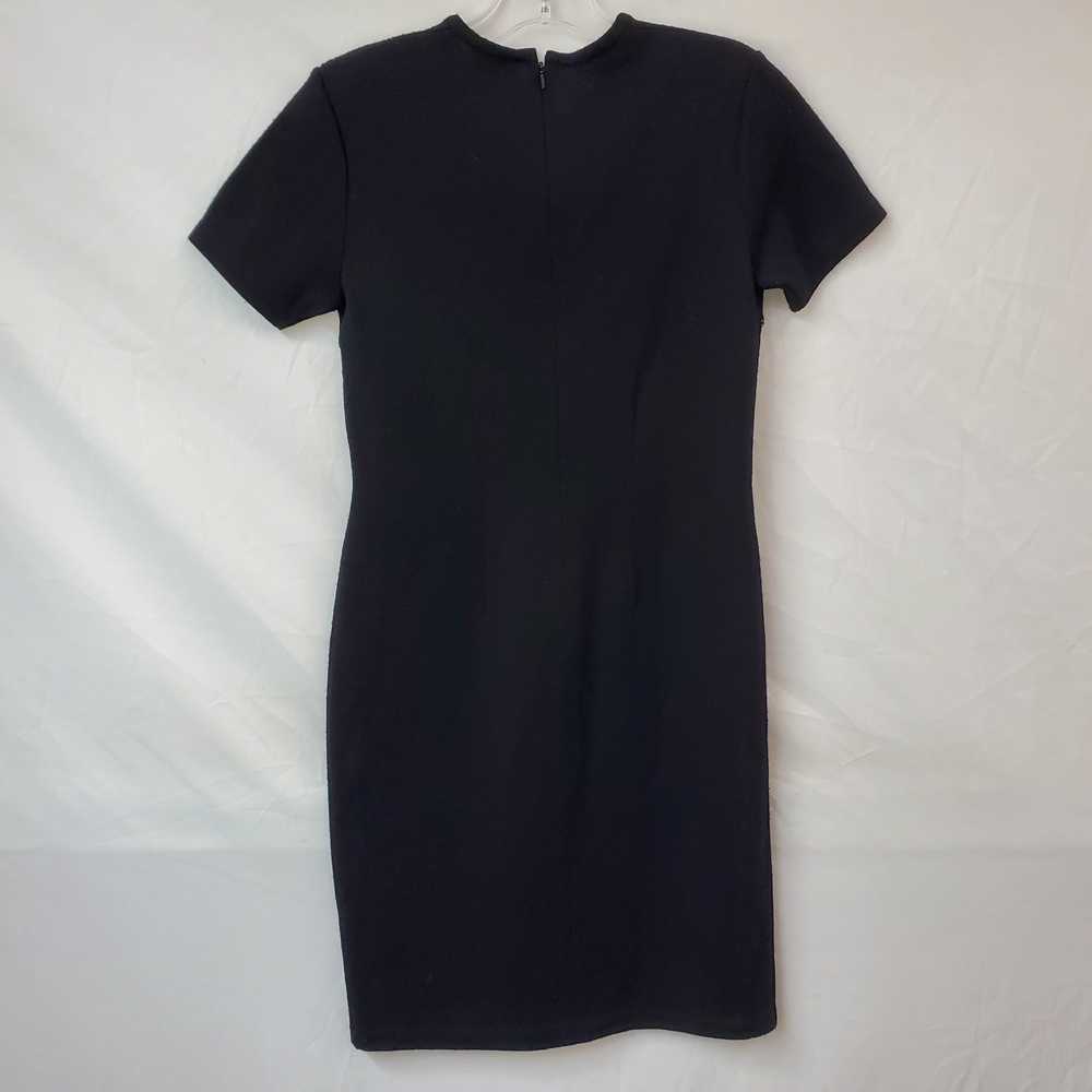 Nina Leonard Petite Black Short Sleeves Midi Dres… - image 2