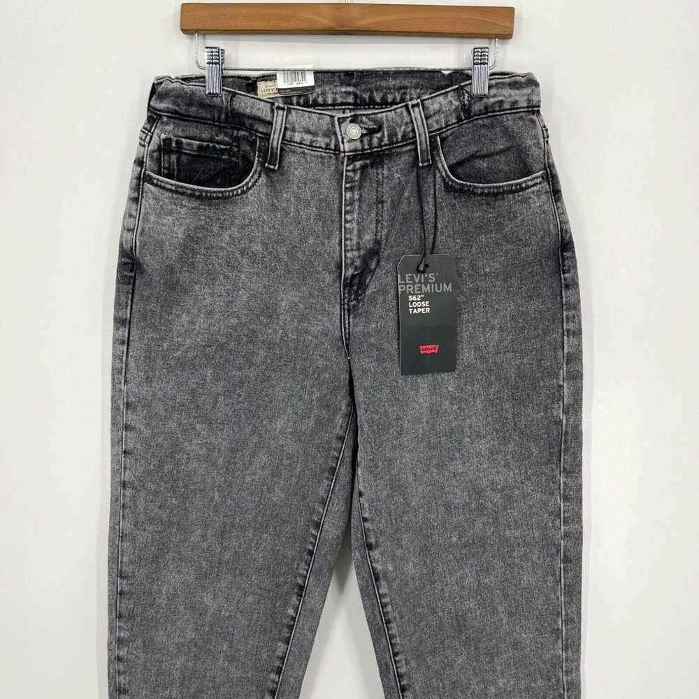 Levi's Levi's Jeans Men's 30x32 Gray 562 Loose Ta… - image 2