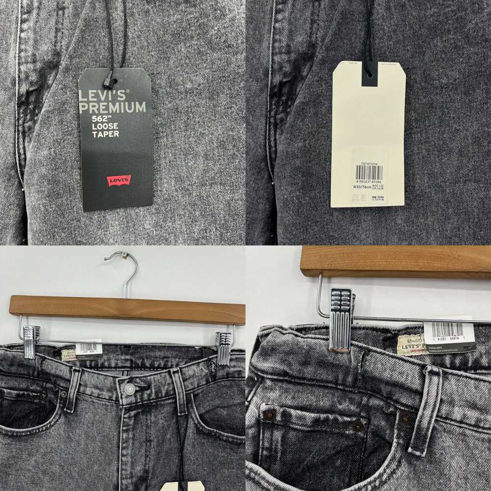 Levi's Levi's Jeans Men's 30x32 Gray 562 Loose Ta… - image 4