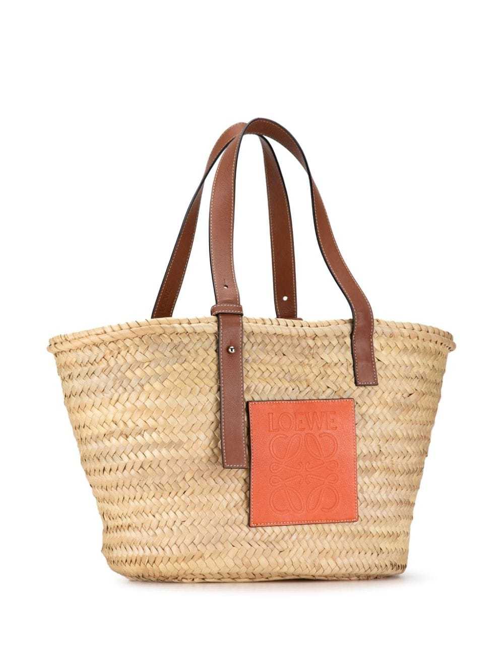 Loewe Pre-Owned 21st Century Large Raffia Basket … - image 3