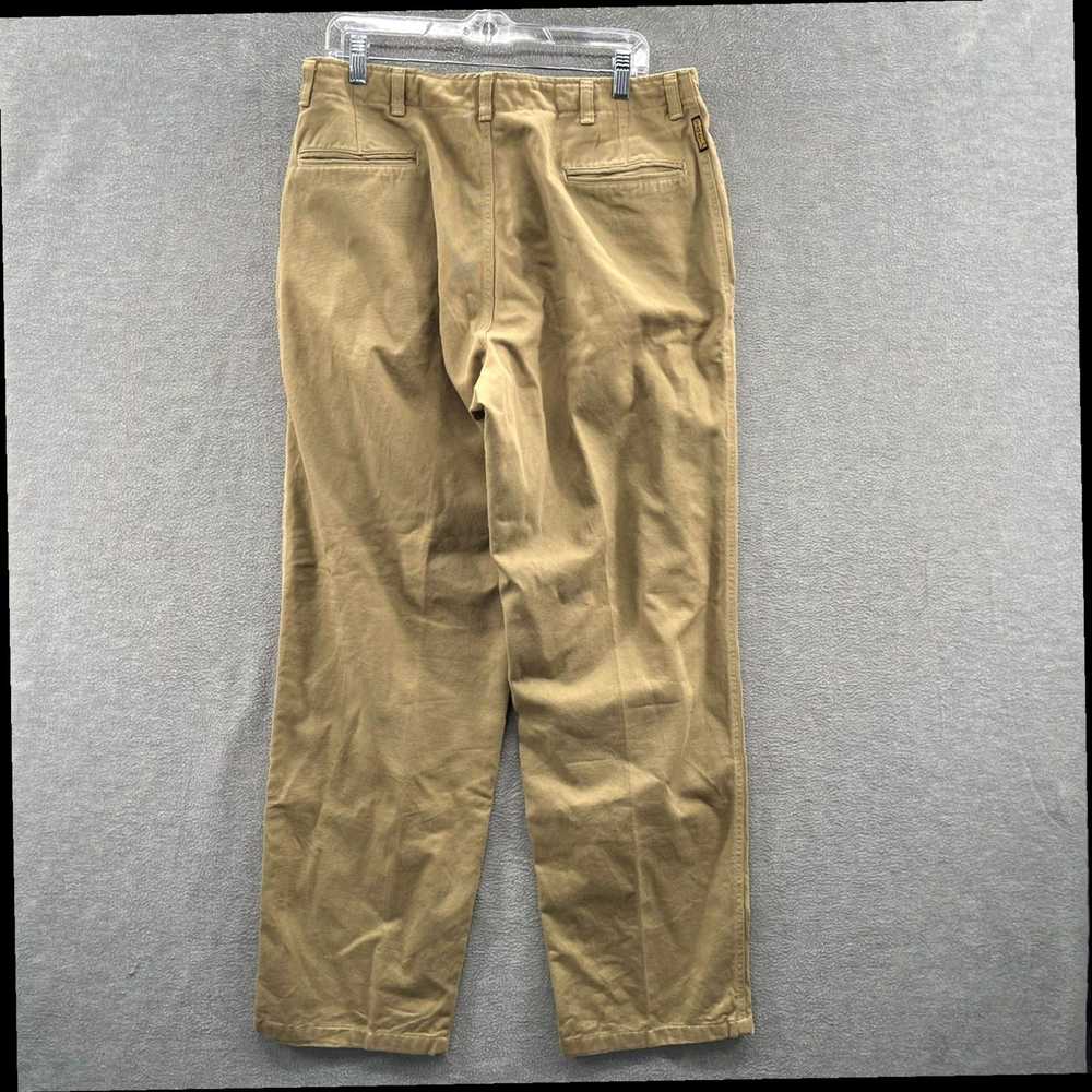 Vintage Armani Jeans Mens Size 34 Brown Chino Pan… - image 2