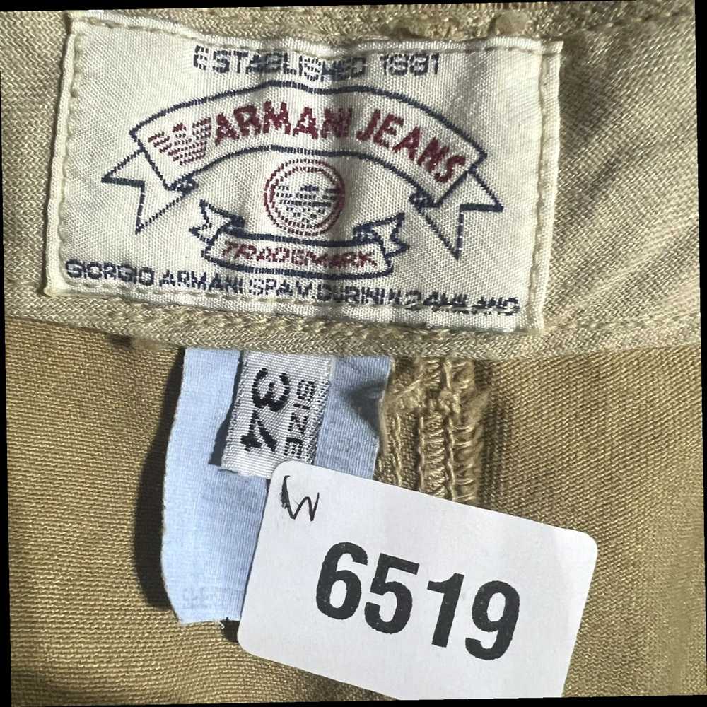 Vintage Armani Jeans Mens Size 34 Brown Chino Pan… - image 7