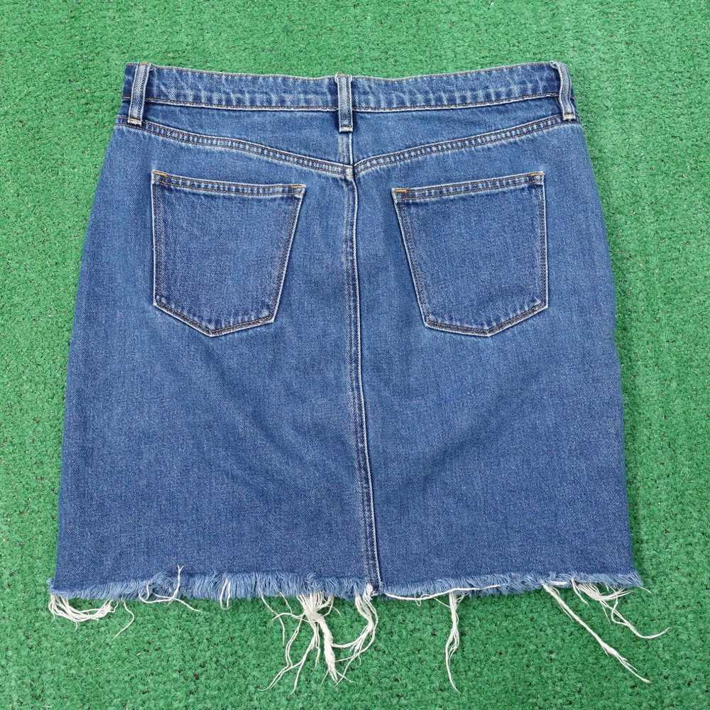 J.Crew J CREW 100% COTTON DENIM CUT OFF SKIRT WOM… - image 3