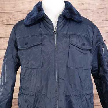 Sears VINTAGE SEARS WORK LEISURE BLUE FULL ZIP JA… - image 1