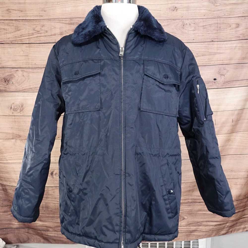 Sears VINTAGE SEARS WORK LEISURE BLUE FULL ZIP JA… - image 3