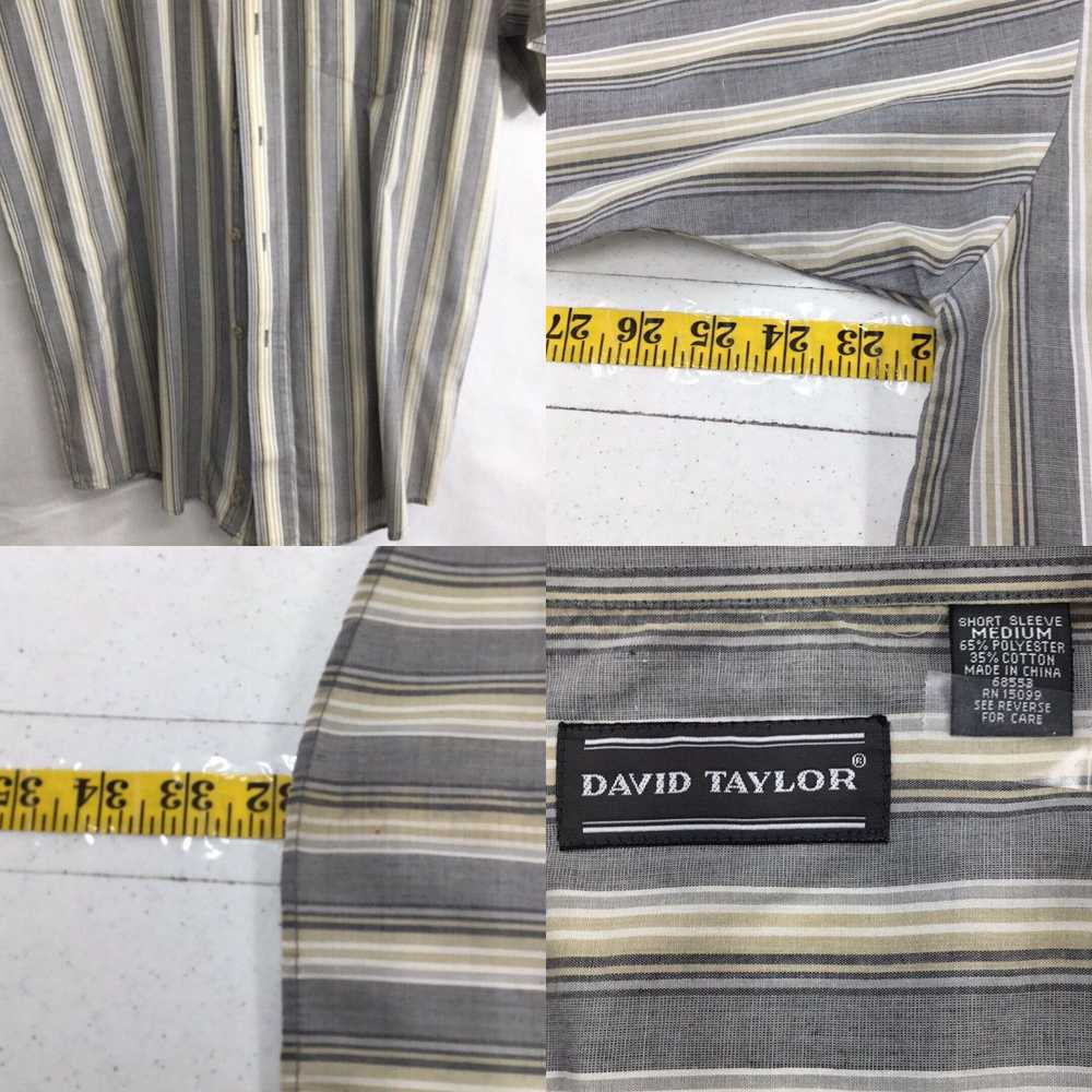 Vintage David Taylor Mens Multicolor Striped Shor… - image 4