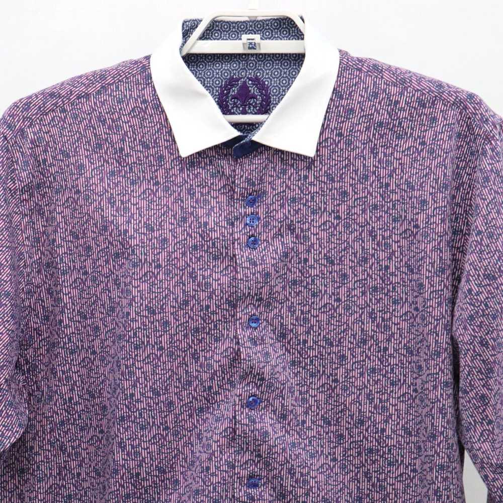 Au Noir Au Noir Button-Down Shirt Mens 5 XL Flora… - image 2