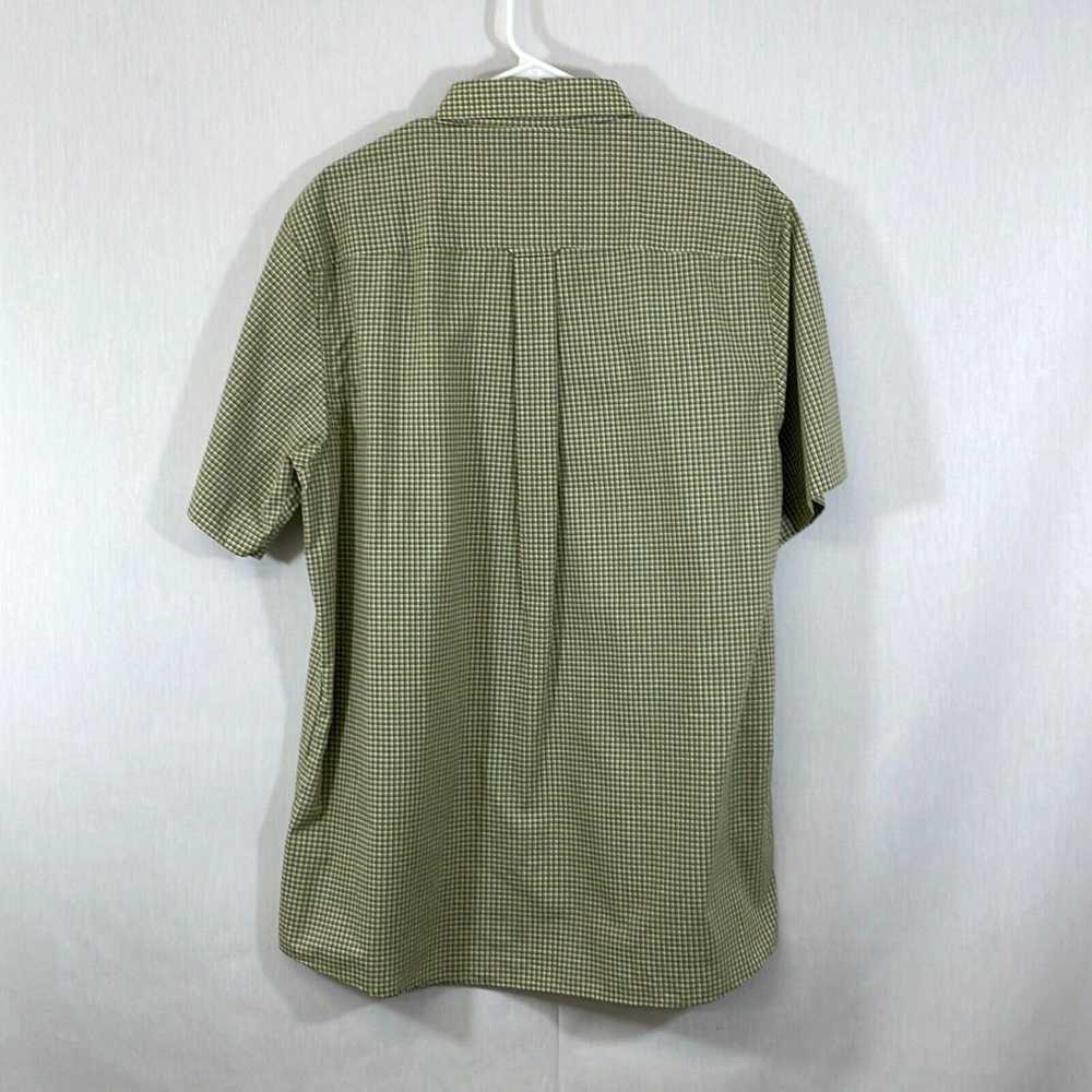 Vintage Saddlebred Mens Green Plaid Short Sleeve … - image 2