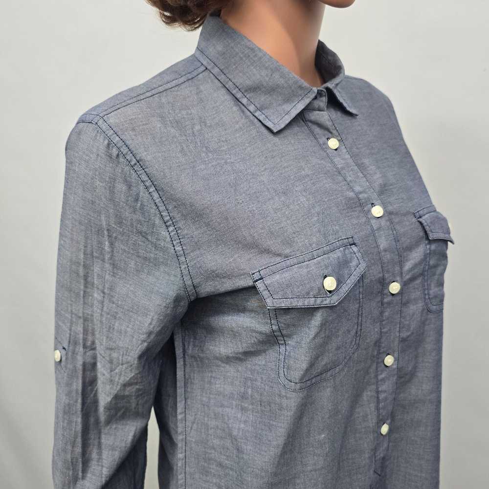 J.Crew J. Crew Chambray Popover Tunic Shirt M Lon… - image 5