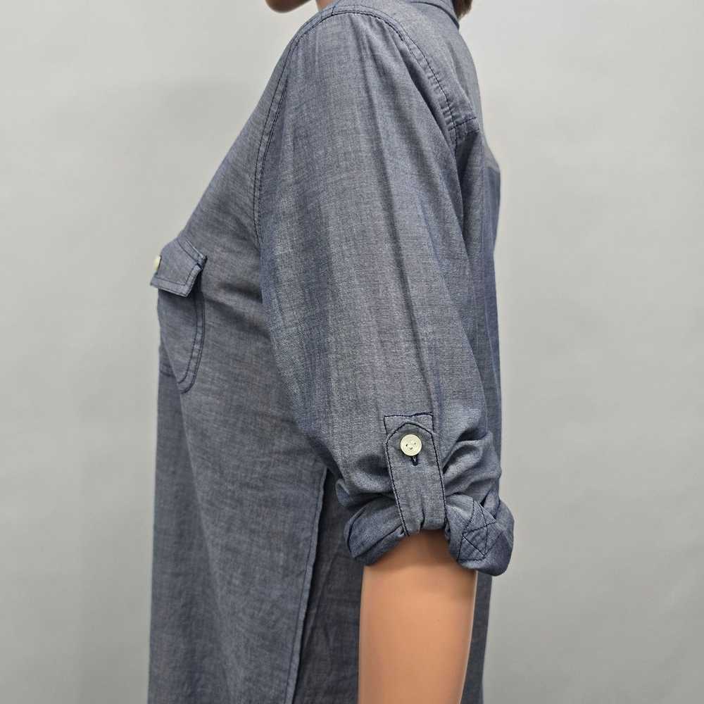 J.Crew J. Crew Chambray Popover Tunic Shirt M Lon… - image 7