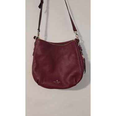 Kate Spade Kate Spade Burgundy Leather Purse - image 1