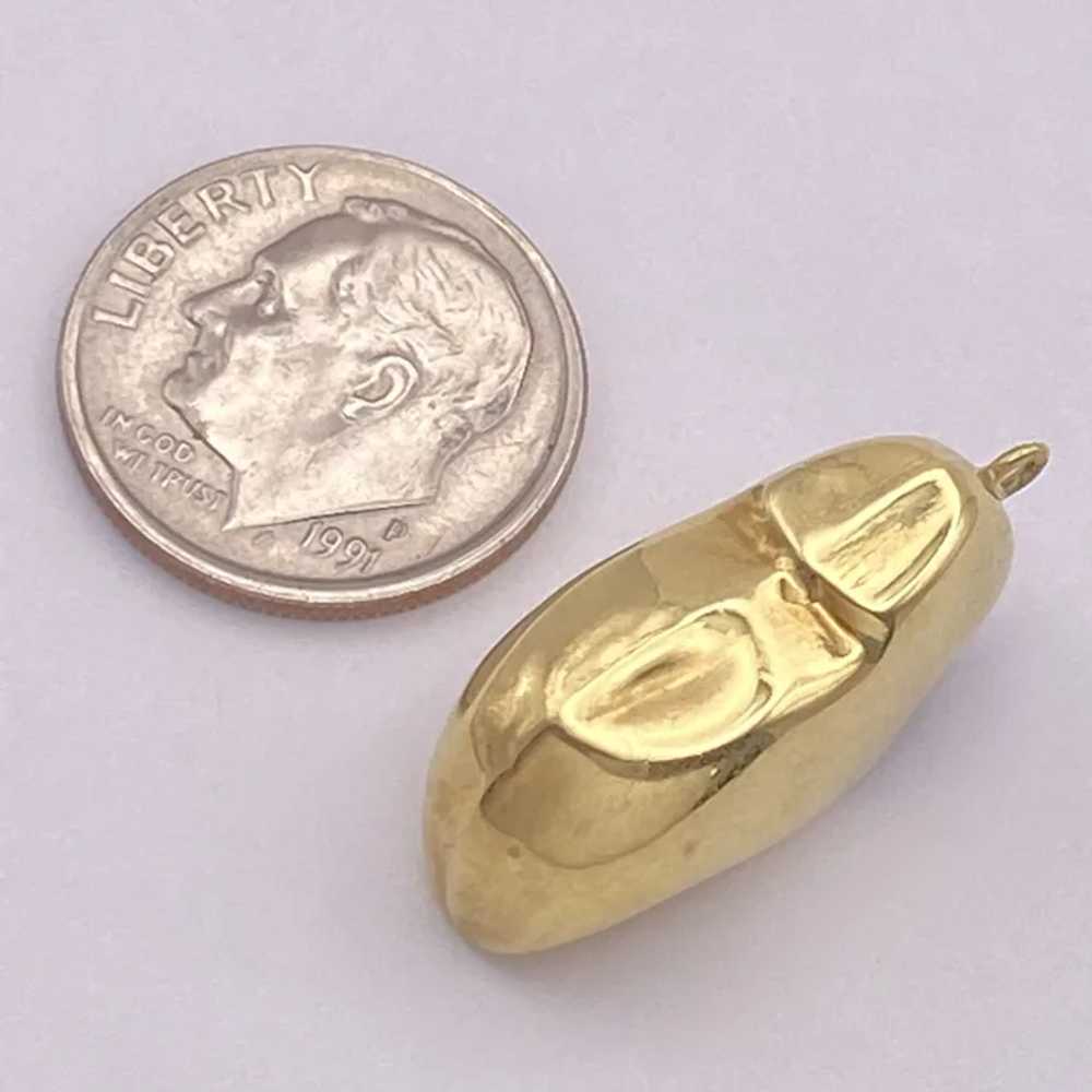 Wooden Shoe Vintage Charm 14K Gold Three-Dimensio… - image 3