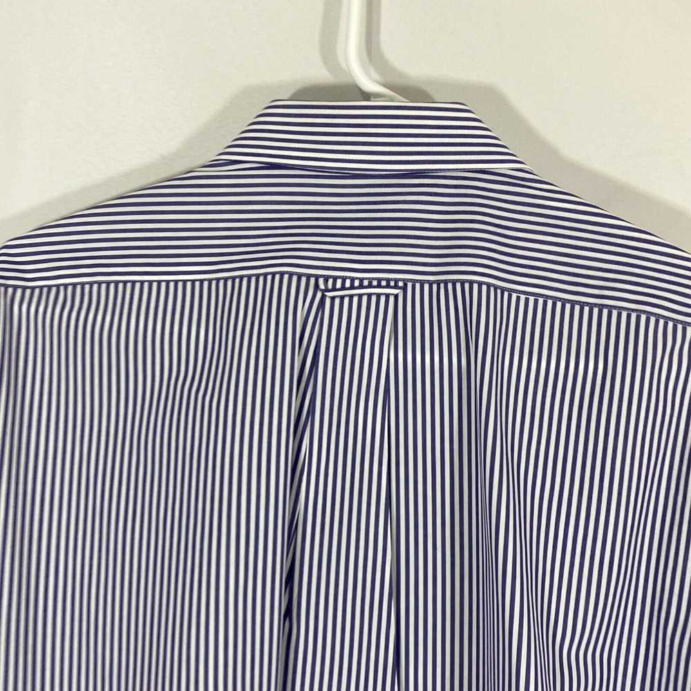 Izod Izod Mens Blue Striped Regular Fit Wrinkle F… - image 4