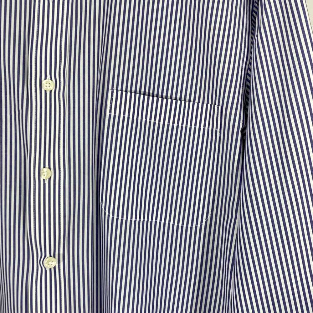 Izod Izod Mens Blue Striped Regular Fit Wrinkle F… - image 5