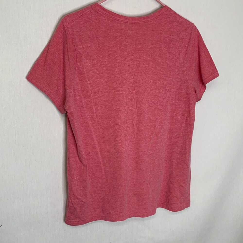 Vintage Time And Tru Womens Pink Short Sleeve Rou… - image 2