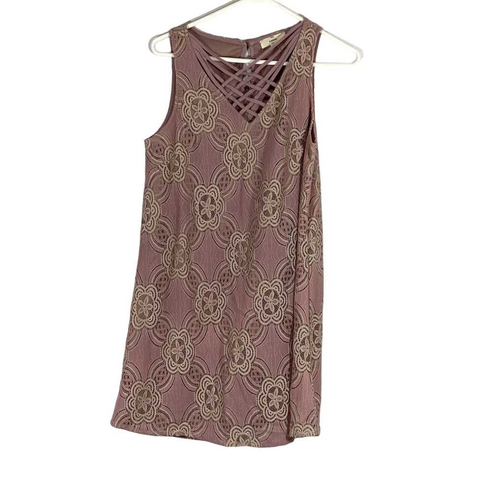 Vintage Entro Womens Pink Floral Sleeveless Lace … - image 1