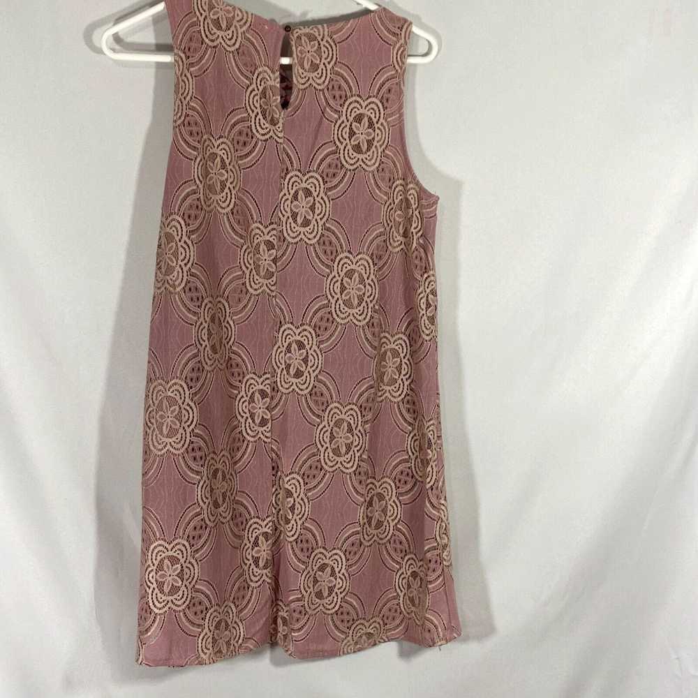 Vintage Entro Womens Pink Floral Sleeveless Lace … - image 2