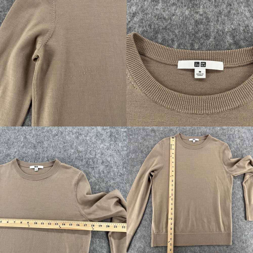 Uniqlo Uniqlo Womens Brown 100% Wool Pullover Swe… - image 4