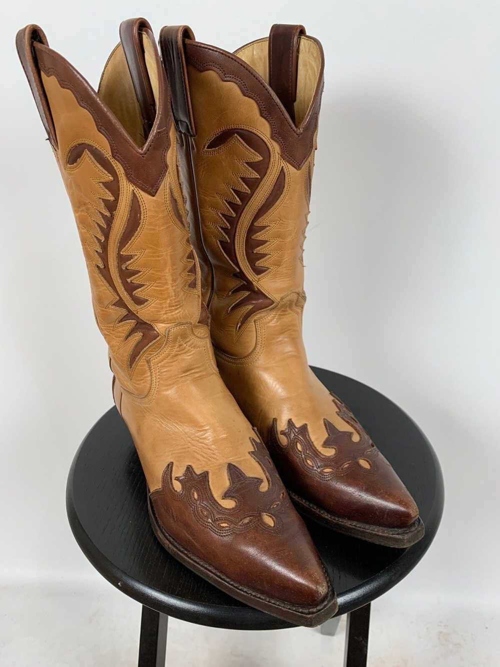 Sendra × Vintage Vintage Sendra Cowboy Leather Bo… - image 5