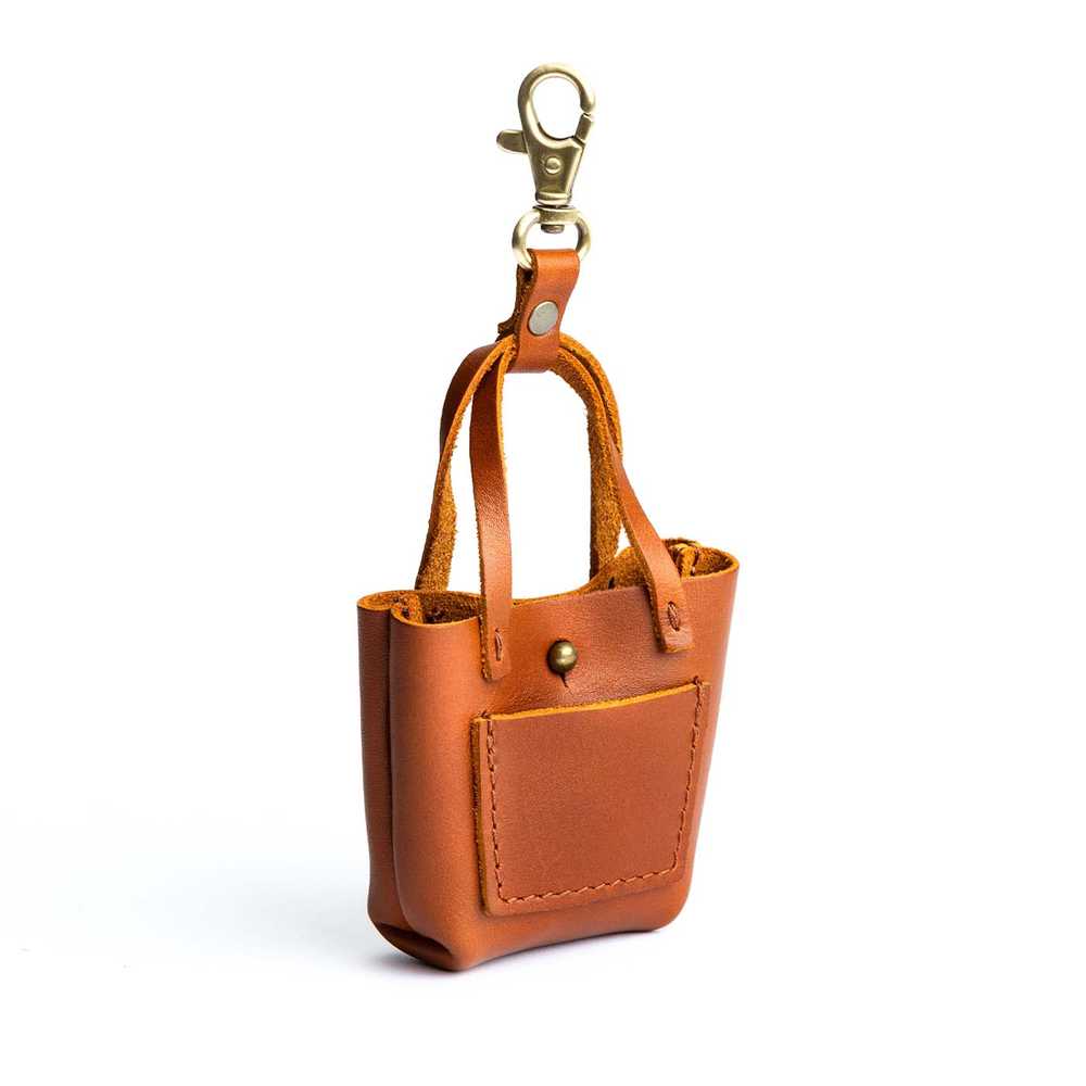 Portland Leather Teeny Tiny Tote Keychain - image 1