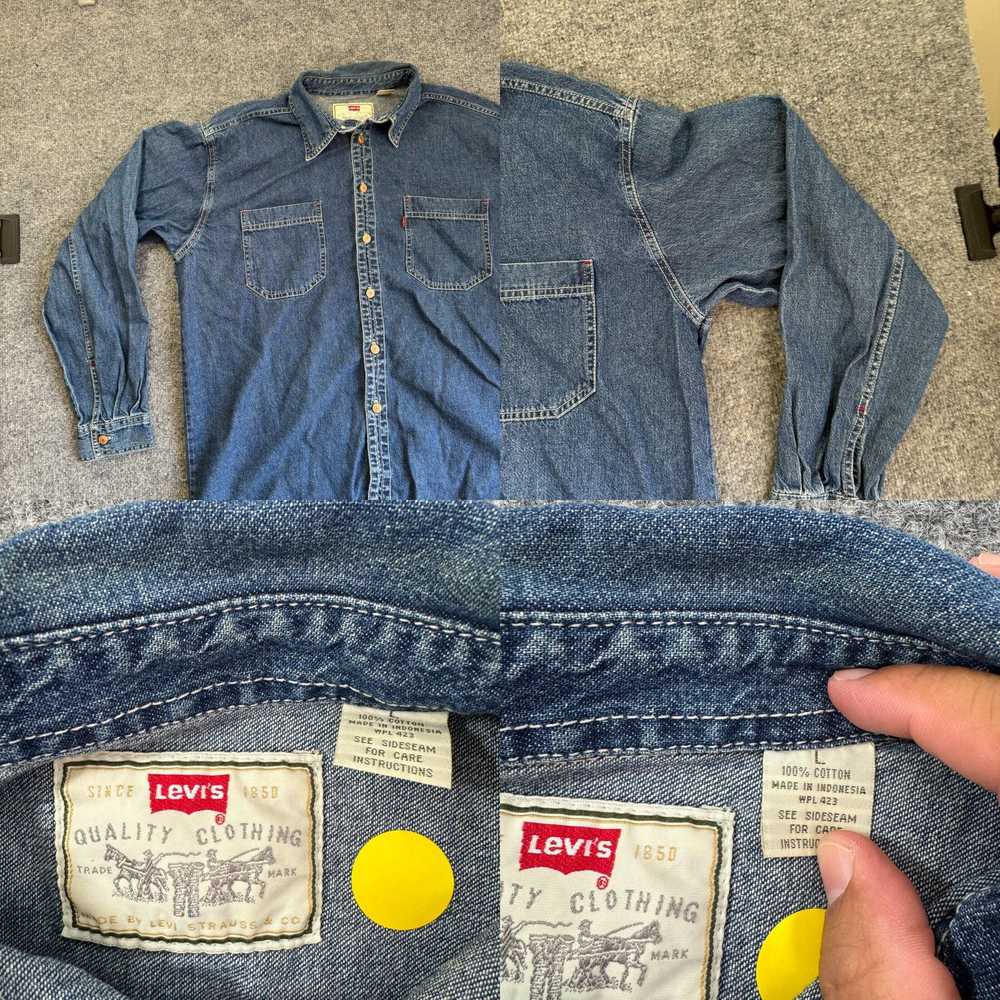 Levi's Vintage 90s Levi Strauss Metal Button Deni… - image 4