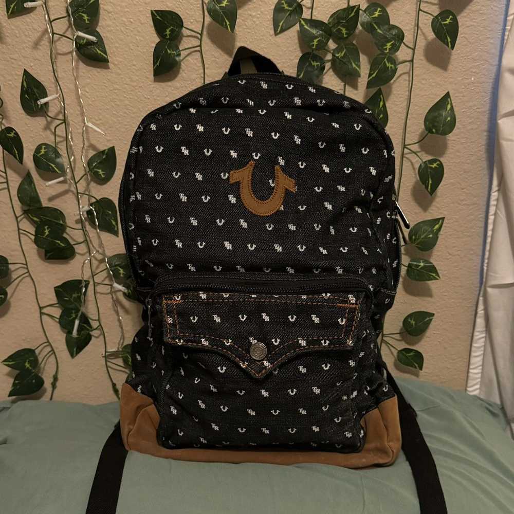 True Religion Vintage True Religion Denim Backpack - image 1