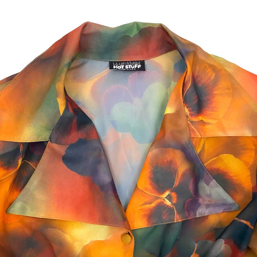 Floral Tie Front Blouse (L) - image 2