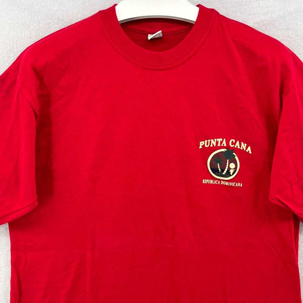 Vintage VTG Hard Party Cafe T Shirt Punta Cana Do… - image 3