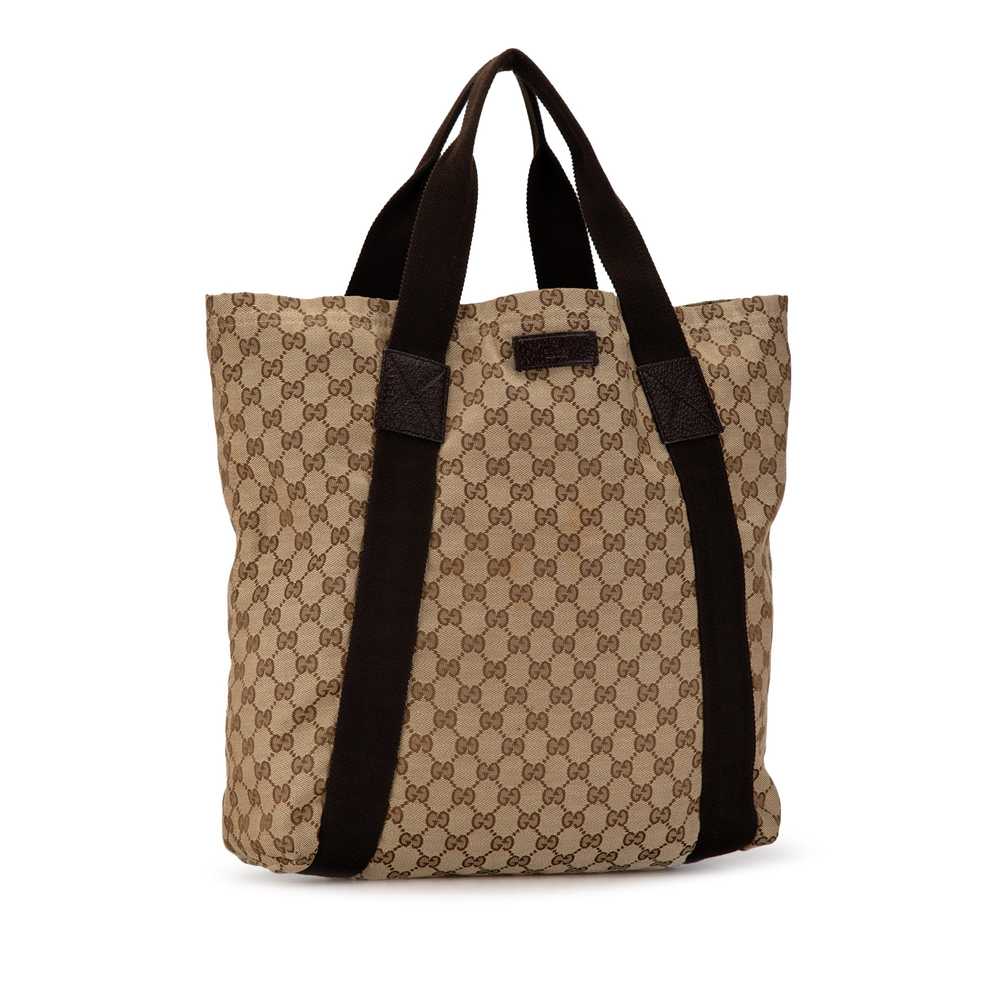 Brown Gucci GG Canvas Tote - image 2