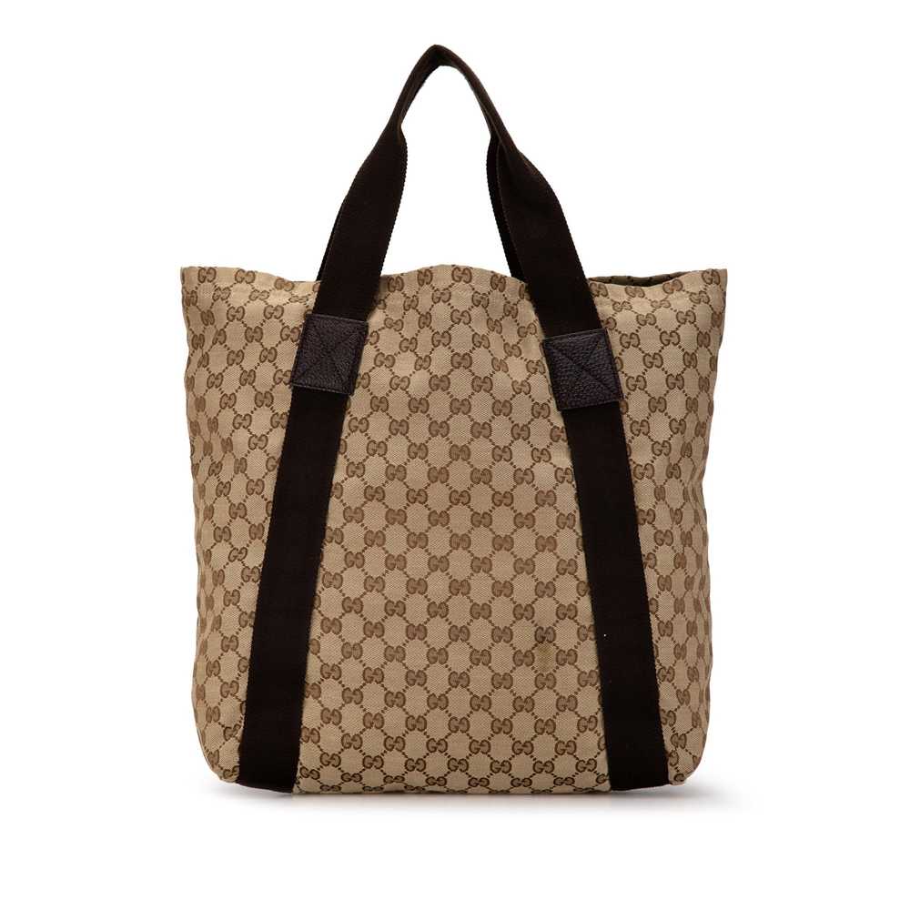 Brown Gucci GG Canvas Tote - image 3