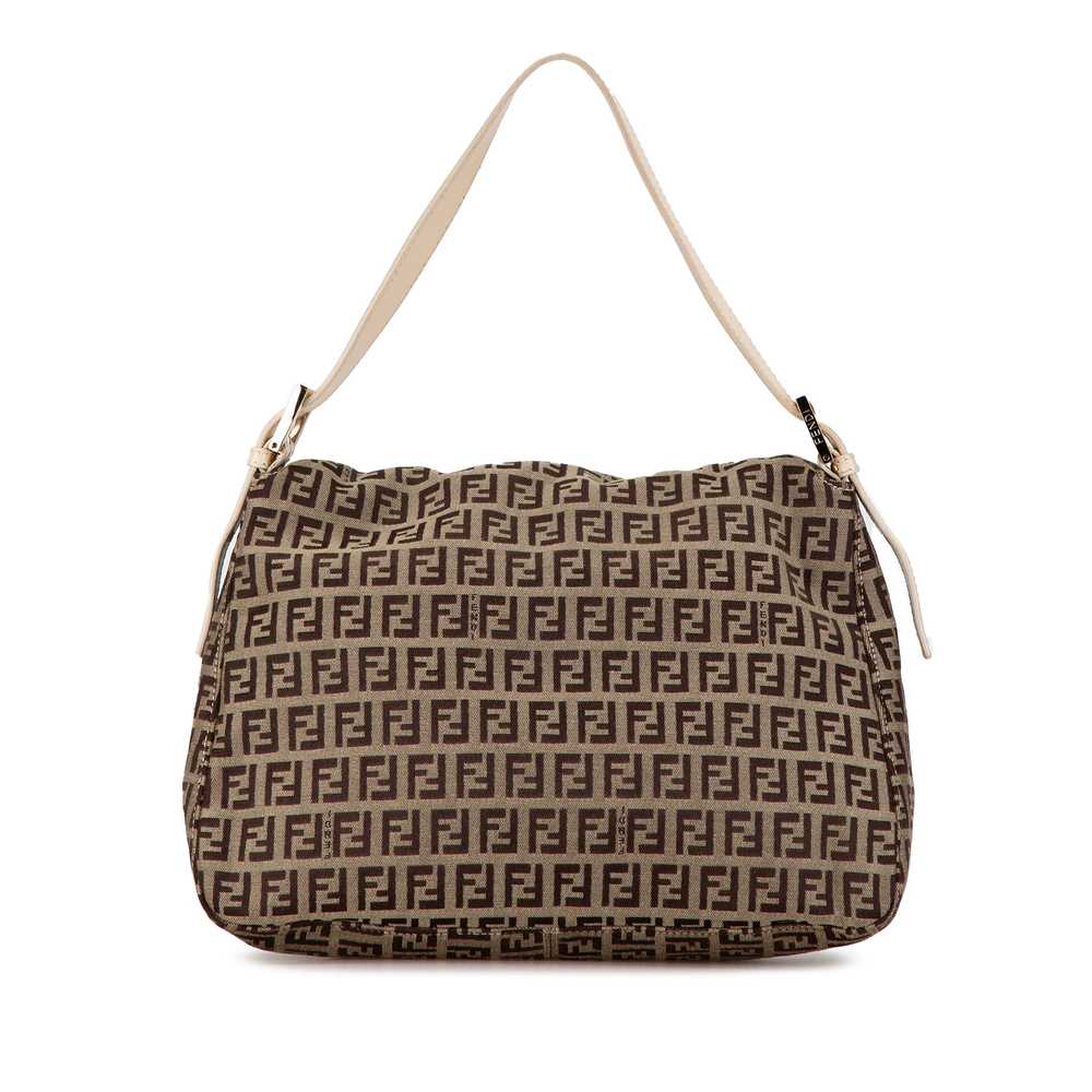 Brown Fendi Zucchino Canvas Mamma Forever Shoulde… - image 3