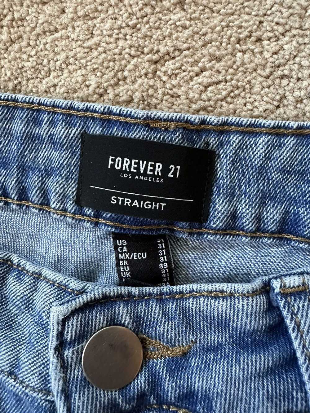 Forever 21 Blue Loose Straight Jeans - image 3