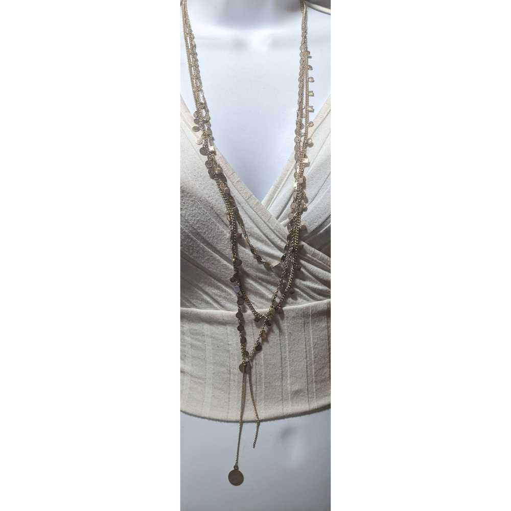 Anthropologie Anthropologie Gold Multilayer Charm… - image 7