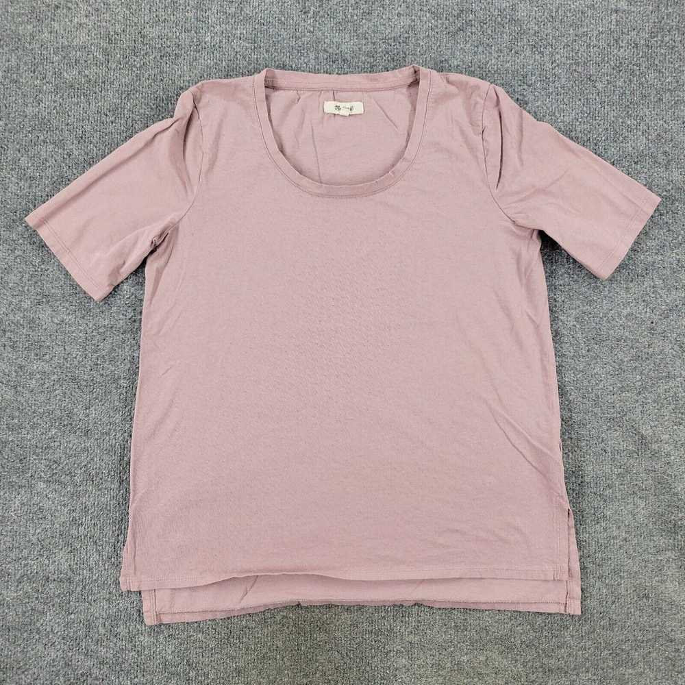 Madewell Madewell Shirt Women's Small Pink Hi-Lo … - image 1