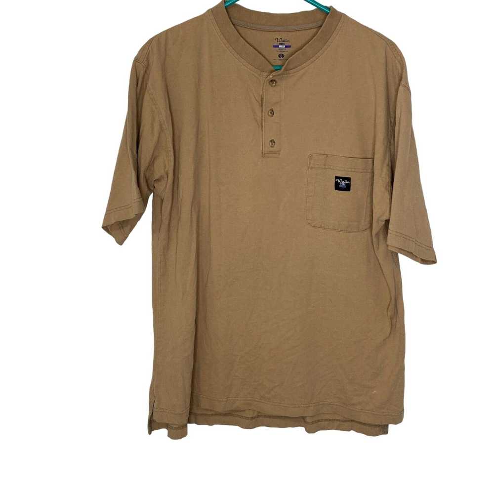 Vintage Walls Work Wear Mens Beige Cotton Short S… - image 1