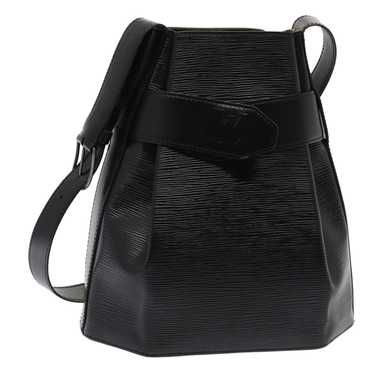 LOUIS VUITTON Epi Sac Depaule PM Shoulder Bag Bla… - image 1