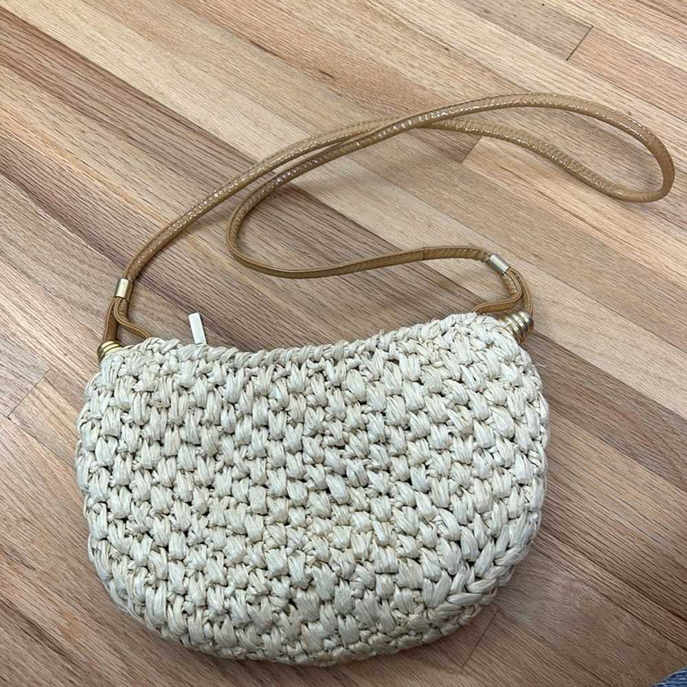 Vintage Vintage Rodo Raffia Weave Crossbody Bag - image 2