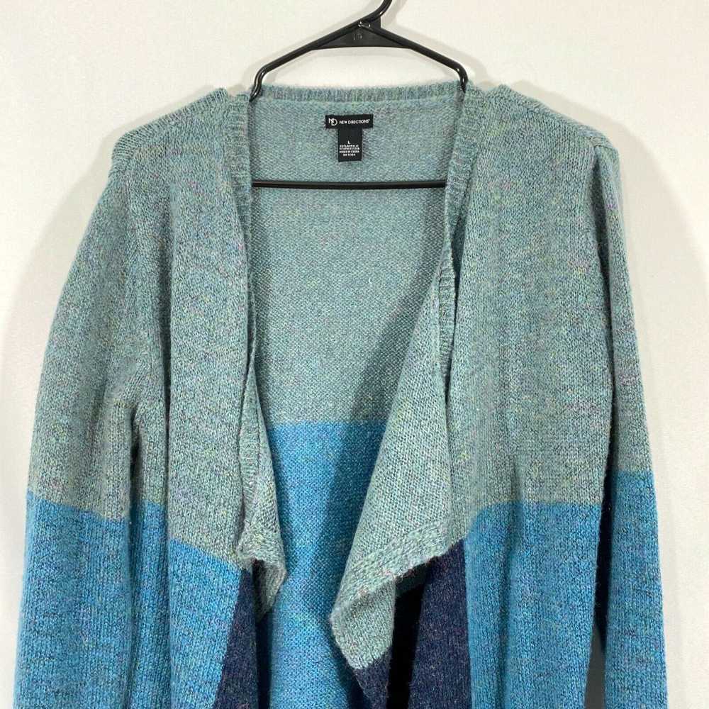 Vintage New Directions Womens Blue Long Sleeves O… - image 3