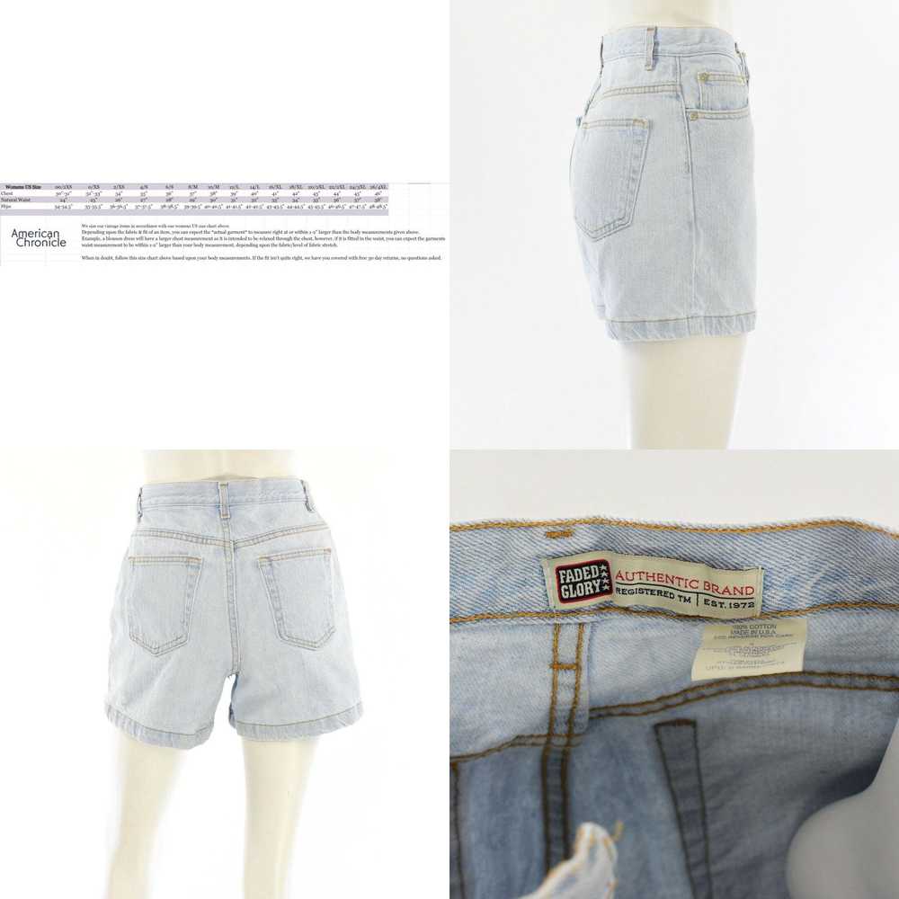 Faded Glory 90s Vintage Womens 4 Super Light Wash… - image 3