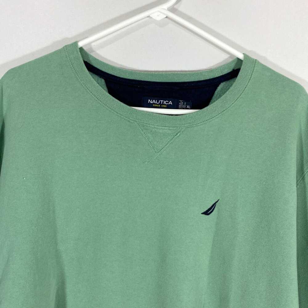 Nautica Nautica Mens Green Round Neck Long Sleeve… - image 3