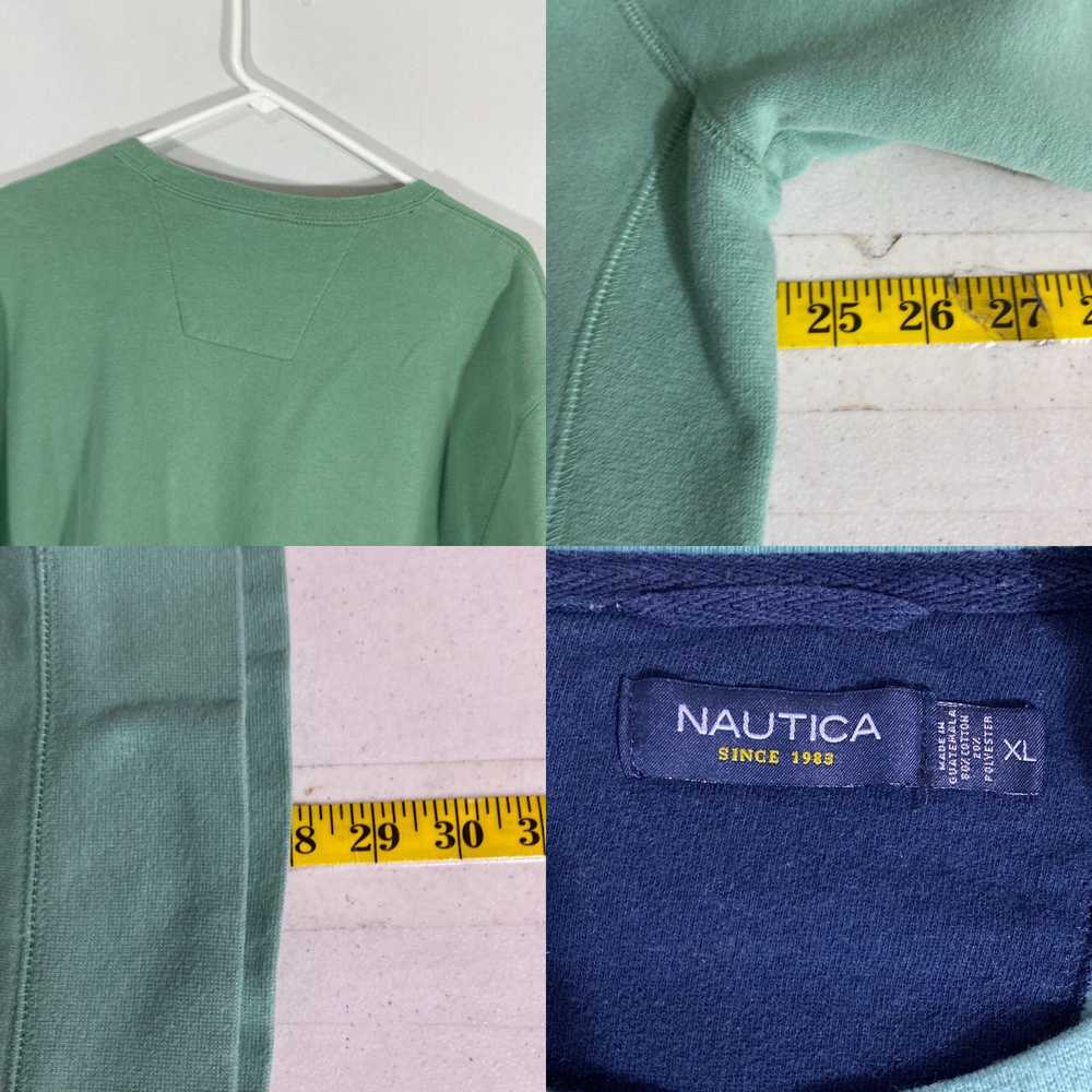 Nautica Nautica Mens Green Round Neck Long Sleeve… - image 4