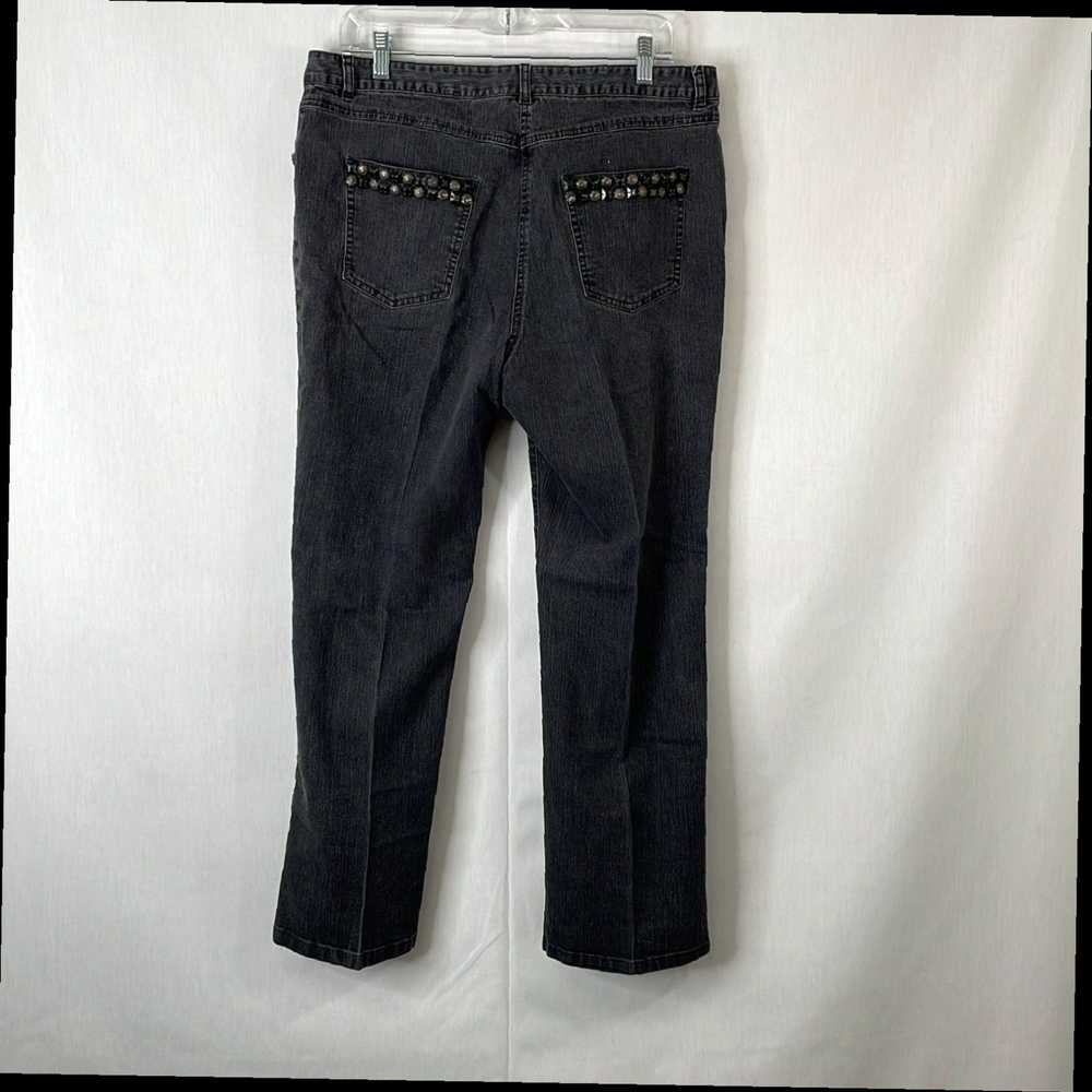 Vintage Gray Comfort Denim Straight Leg Jeans for… - image 2