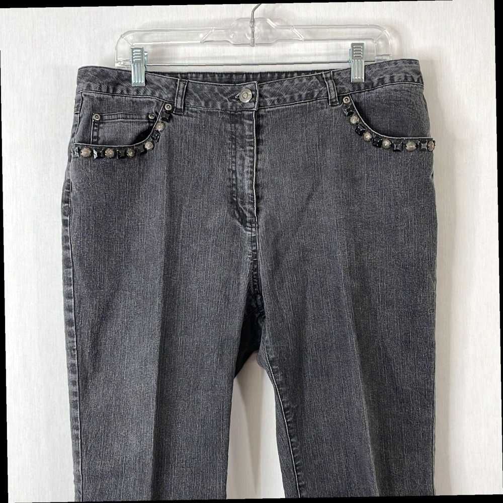 Vintage Gray Comfort Denim Straight Leg Jeans for… - image 3