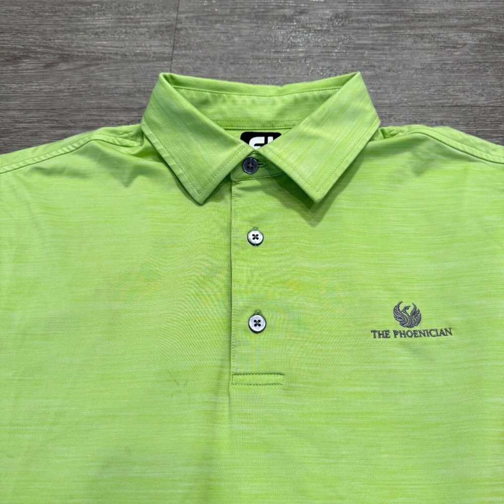 Footjoy FootJoy Polo Shirt Large Green Outdoor Pe… - image 4