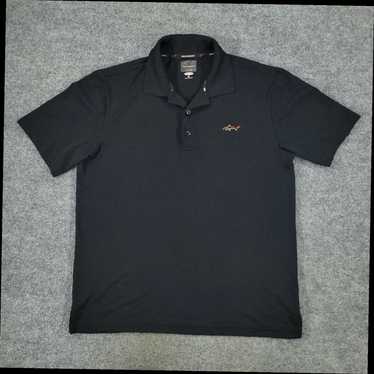 Vintage Greg Norman Polo Shirt Men's Medium Black 