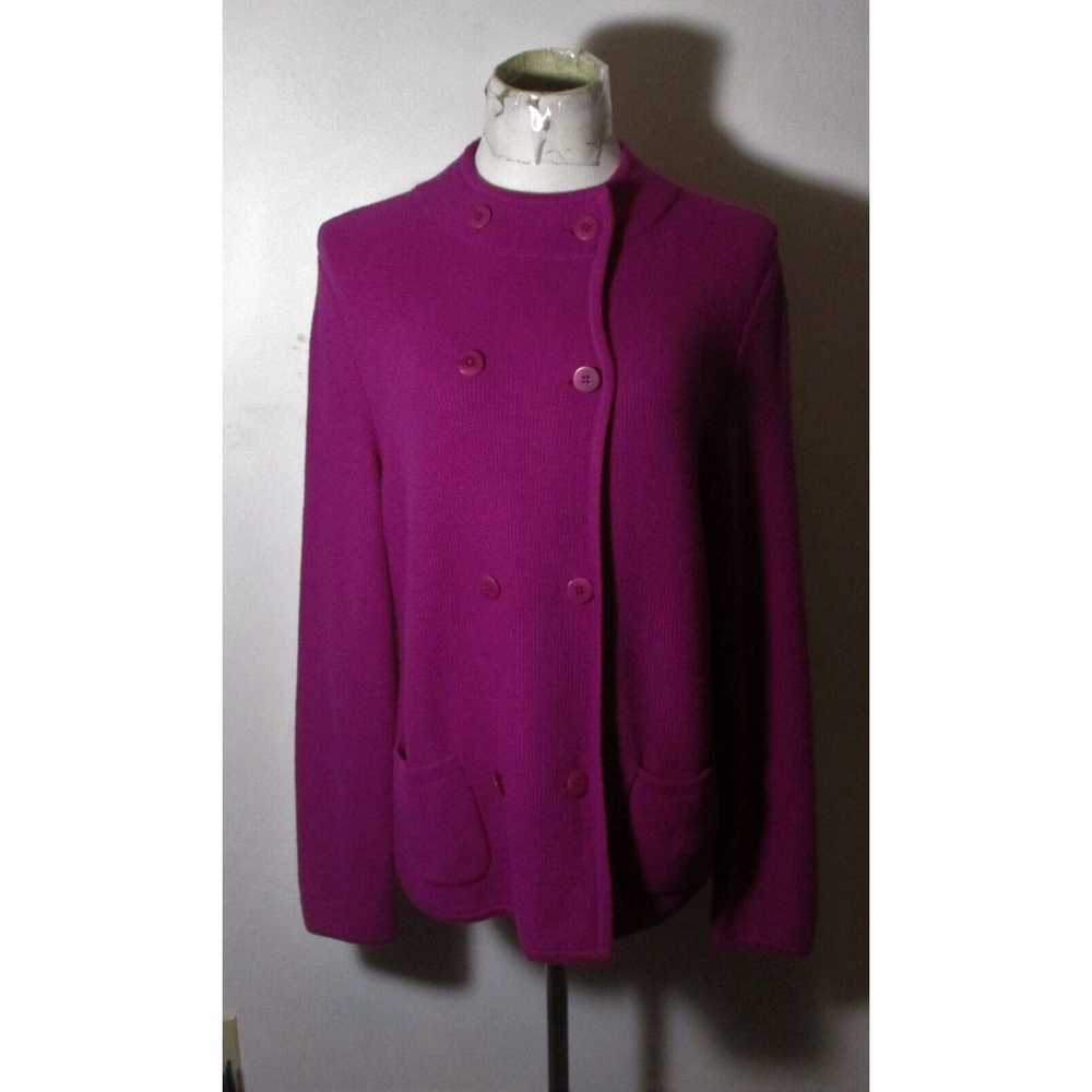 Talbots Women's TALBOTS Magenta Lambswool Nylon D… - image 1